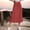 *Watermelon Red, variant on ClodeEU Women's High Waisted Solid A-Line Midi Skirt, Casual Flowy Skirt with Elastic Waist Beige,Women's Plus L