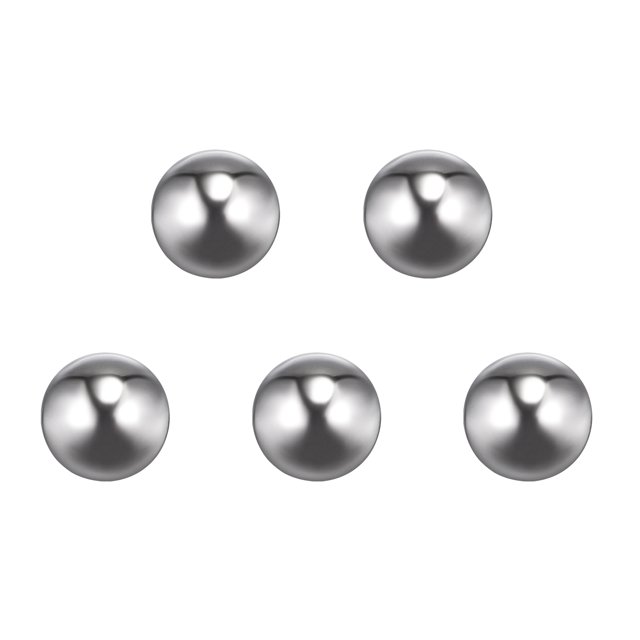 Unique Bargains 16mm 201 Billes de Roulement en Acier Inoxydable G200 Précision 5 Pack