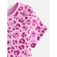 thumbnail image 3 of Wonder Nation Toddler Girls Graphic Tee with Short Sleeves, Sizes 18M-5T, 3 of 3