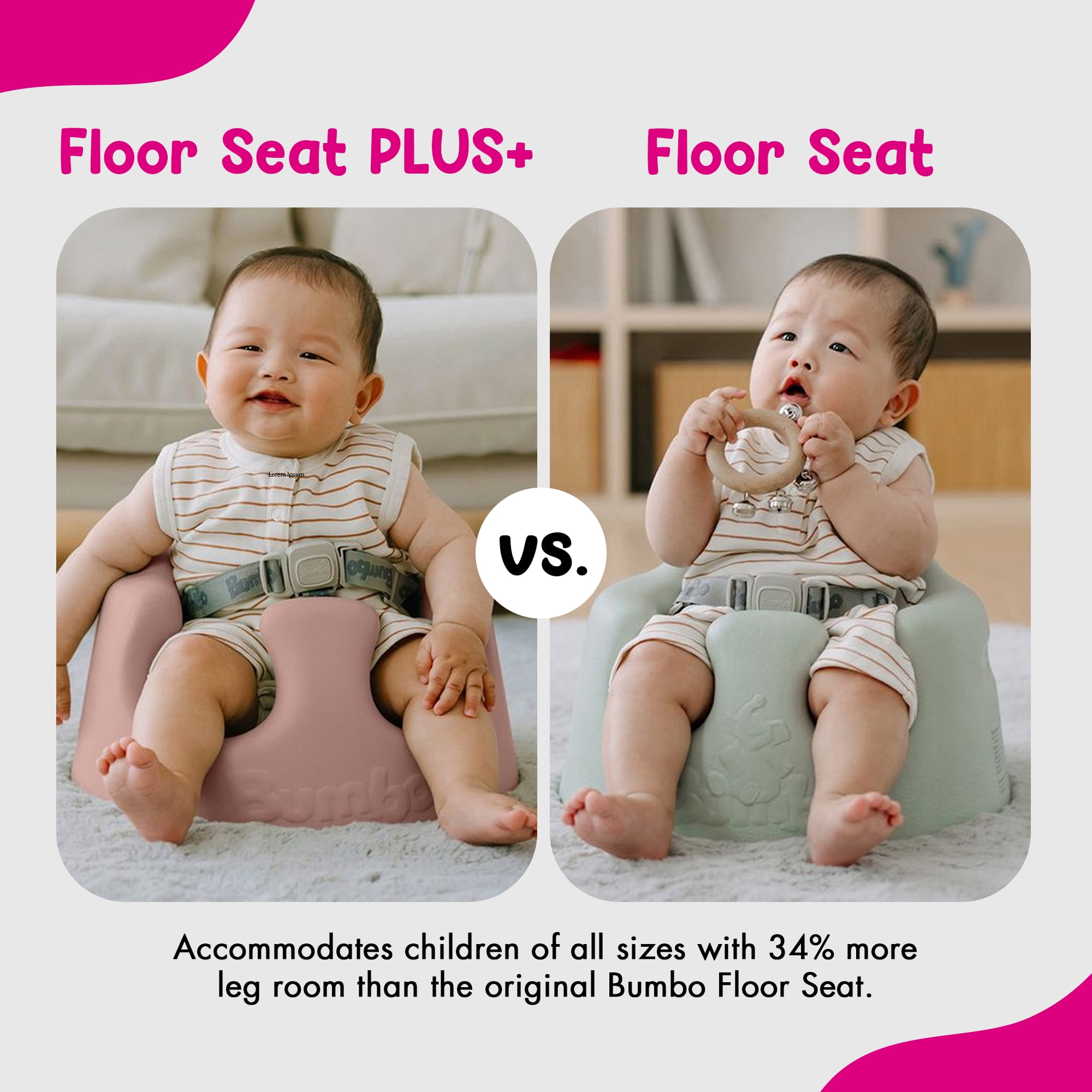 Floor Seat PLUS+, Sonoran Rose