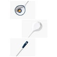 thumbnail image 3 of Dessert Spoons Ceramic Coffee Spoons Set of 2 Long Handle Stirring Spoons Ceramic Spoon for Dessert, Coffee, Ice Cream, Cereal, 3 of 5