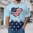 thumbnail image 2 of NIEWTR Men's Big and Tall T Shirts 250 Years American Shirt for Men American Flag T Shirt 4th of July Shirts 250 Years Birthday Tees Tops(Light Blue,3XL), 2 of 5