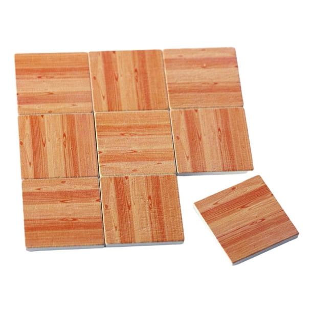 9pcs Simulation 1: 6 1/12 Muñeca Casa Pequeño Pequeño Piso BJD Cocina DIY Decoración Props Accesorios para Juguetes de madera correcta Salvador Pegatina Mini casa de muñecas