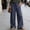 Navy, variant on Juslio Womens Summer Linen Pants Wide Leg Drawstring Loose Fit Casual Trousers Pants