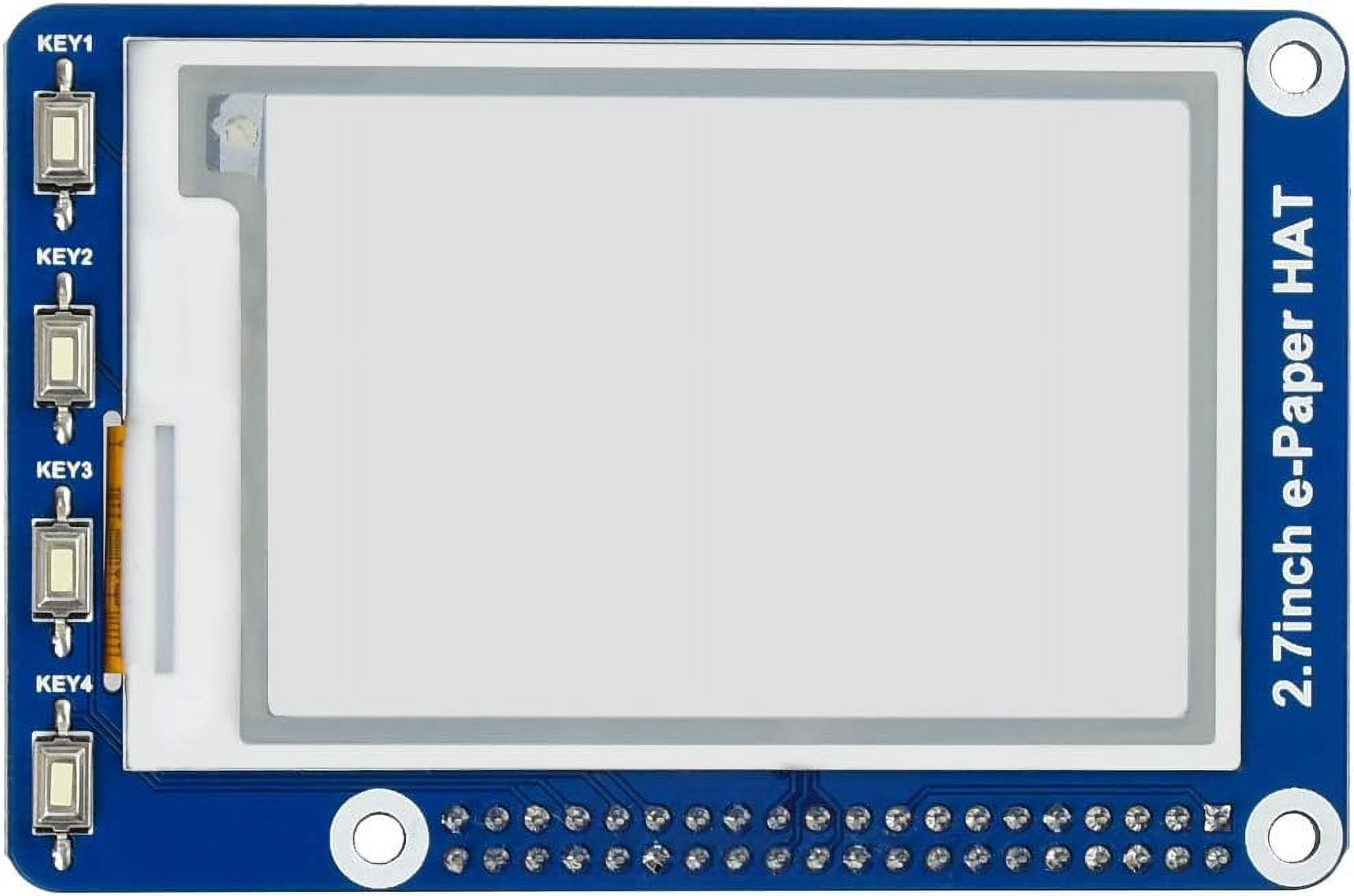 TOP1 2.7inch E-Ink E-Paper Display HAT for , 264×176 Resolution Screen Black/White Monitor with SPI Interface Support Raspberry/Jetson Nano/Nucleo Boards(2.7inch e-Paper HAT)