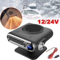 thumbnail image 2 of Display Temperature Car Heater 12V/24V Portable Defogger Defroster Heater Fan Q0 J7K32, 2 of 6