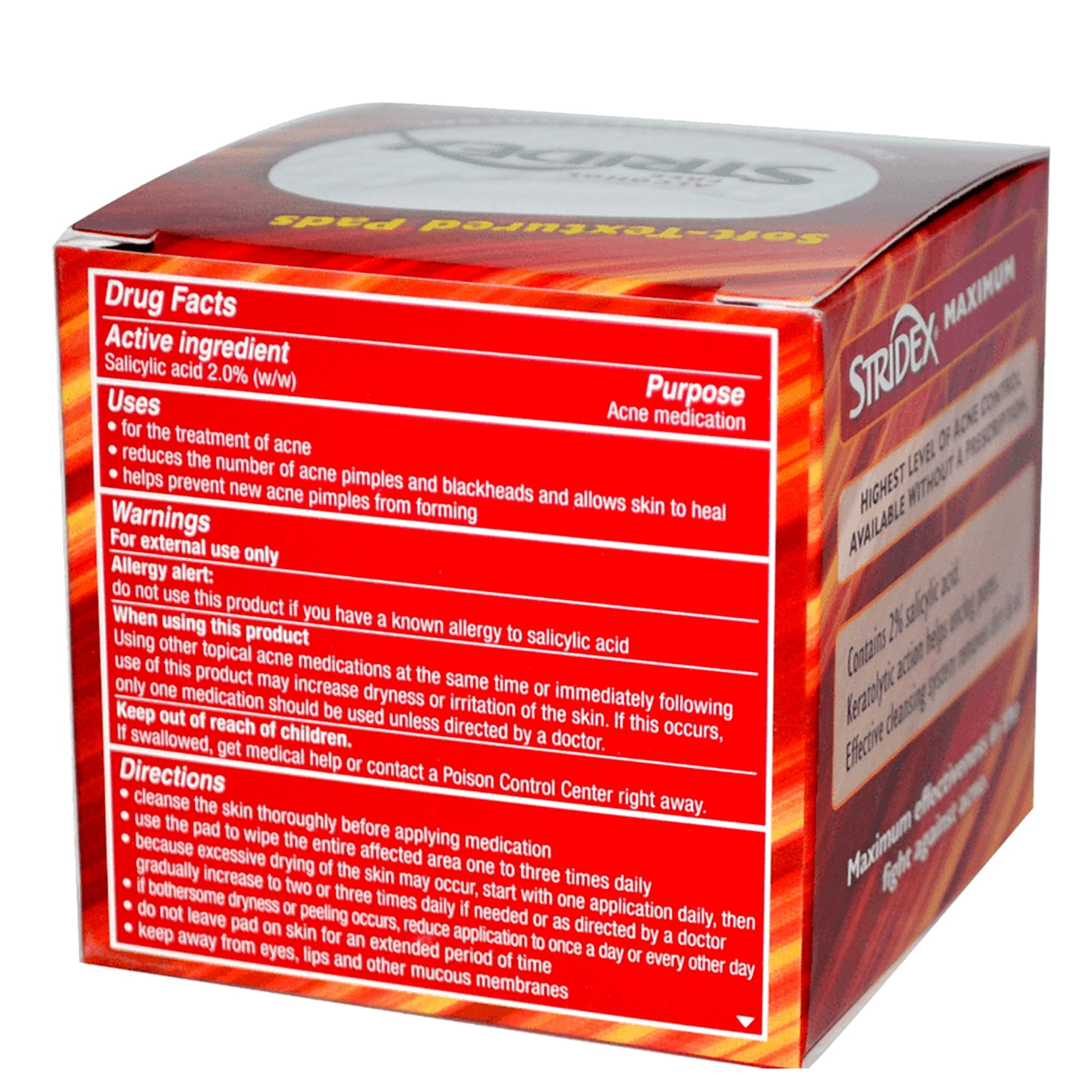 3 Pack - Stri-Dex Daily Care Maximum Pads 55 Each
