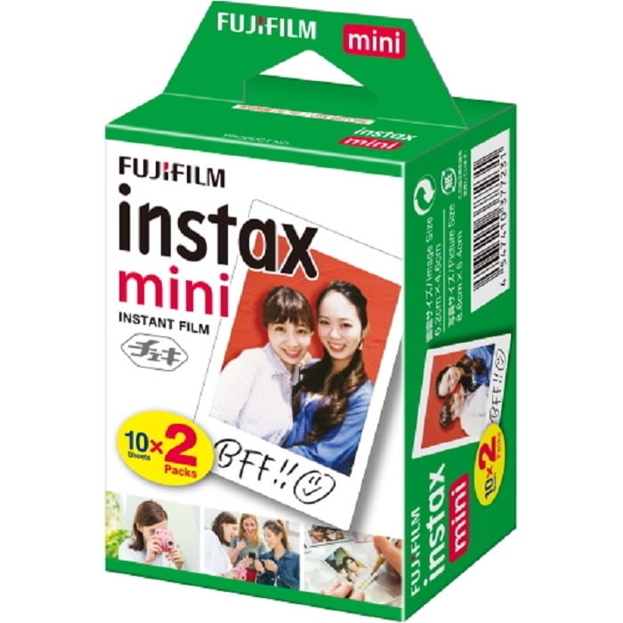 Fujifilm INSTAX Mini Instant Film Twin Pack (White)