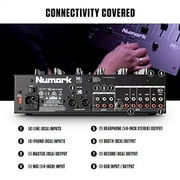 Numark M6 USB 4 Channel DJ Mixer with Audio Interface, 3 Band EQ, Microphone Input