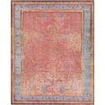 thumbnail image 2 of Unique Loom Outdoor Traditional Collection Area Rug - Fortitude (7' 10" x 10' Rectangle Vintage Salmon Coral/Beige), 2 of 9