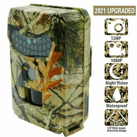 DFITO Trail Camera 4K 12 MP Deer Hunting Game Camera Night Vision Waterproof 26 LEDs Hidden Digital Outdoor Wildlife
