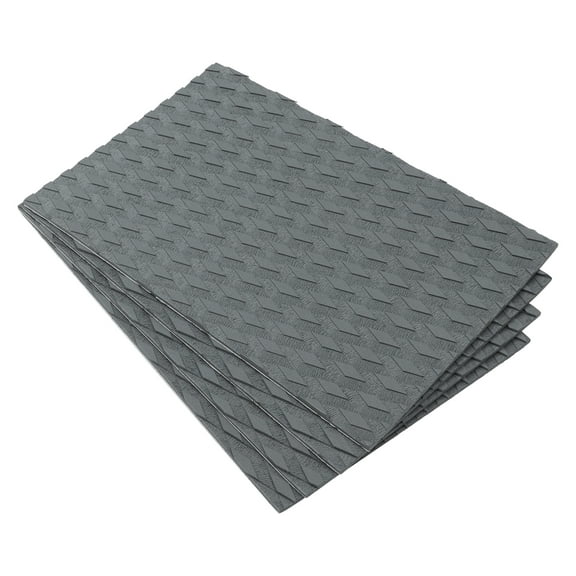 Unique Bargains 4 Pcs 94.49"x35.43" EVA Faux Teak Decking Sheet Mat for Boat Yacht Marine Deck Pad RV Car Trunk Gray