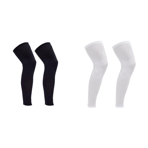 1/2 Pair 26x16.5 Inch Leg Sleeves Compression Long Knee Sleeve UV Protect for Men Women Sport Basketball Football,Compression Full Length Leg Sleeve for Men Women, Running Basketball