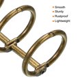 thumbnail image 4 of Unique Bargains 0.79' Dia. 3 Circle Metal Binder Rings Loose Leaf Rings, Bronze/Black 8 Pack, 4 of 6