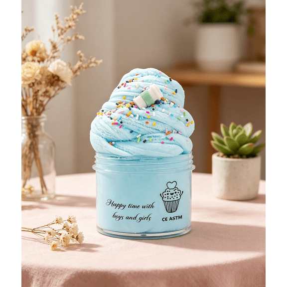 1 Pack Butter Slime Kit,Super Soft Stretchy Non-Sticky, Birthday Gifts for Girls and Boys, Stress Relief Toy