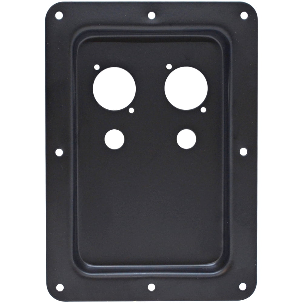 Seismic Audio Blank Jack Plate for PA/DJ Speakers Dual Speakon & Dual