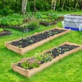 thumbnail image 2 of Costway Raised Garden Bed Wooden Elevated Planter Box Herbs Flowers Vegetables Bed Kit, 2 of 8