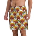 thumbnail image 2 of Naloa Cartoon Sunflowers Men's Beach Shorts, Surfing shorts, Swim trunks, Quick Dry Swim Trunks for Surfing Beach Fun - Large, 2 of 9
