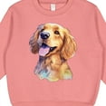 thumbnail image 3 of Inktastic Golden Retriever Watercolor Toddler Sweatshirt, 3 of 4