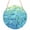 Turquoise, variant on Turquoise Blue Teal Round Front Door Welcome Sign, 7.8 Inch Wall Hanging Decor for Indoor Outdoor, Chic Stained Glass Texture Aesthetic Home Porch Hanger Decorations for Holiday Gift