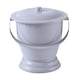 thumbnail image 4 of Escupidera con tapa, orinal, bacinilla portátil, inodoro de cabecera, cubo, orinal Gris, 4 of 9