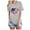 Gray, variant on Scyoekwg Vintage Western Tees for Women Plus Size Stripe USA Flag America TShirt Women Fashion Loose Blouse Star Red 3XL