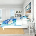 thumbnail image 3 of Designart 'Large Jellyfish Watercolor' Nautical & Coastal Duvet Cover Set, 3 of 4