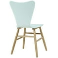 thumbnail image 4 of Cascade Dining Chair Set of 4 - Mid-Century Modern Design, Contoured Waterfall Seat, Flared Back, Painted Bentwood, Beechwood Legs, 331lb Weight Capacity, 4 of 5