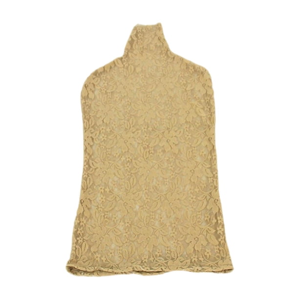 Funda de tela para maniquí, accesorios para maniquíes femeninos, tela a prueba de polvo para maniquíes. Encaje amarillo