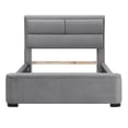 thumbnail image 3 of Espece Fabric Hidden Storage Bed, Gray, Full, 3 of 5