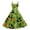 Green, variant on Halloween Tea Party Dresses for Women Crewneck Cocktail Dress Pumpkin Ghost Witch Graphic Fashion 50's Dress Halloween Sleeveless Lightweight Dark Green Clothes Dark Green S