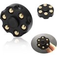 thumbnail image 3 of Giroscopio con la yema del dedo, juguete giroscópico desmontable con la yema del dedo que alivia el estrés Juguete de descompresión giratorio de metal para la oficina en casa (negro), 3 of 5