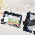 thumbnail image 4 of Rabbit in Ufo 2 Pack Pencil Pouch for 3 Ring Binder Smooth Zipper Folders with Pockets Clear Window Pencil Case, 4 of 6