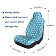 thumbnail image 4 of Zufioo Cute Healthy Teeth Print Car Seat Protectors, SUV, Truck, Van Seat Covers - Strap Design, High Elasticity and Dustproof, Car Interior Protectors Auto Parts-2 PCS, 4 of 9