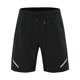 thumbnail image 5 of Minnieouse Pantalones cortos para correr para hombre, pantalones de secado rápido, transpirables, transpirables, ropa deportiva, accesorios de gris negro L 2Conjunto, 5 of 6