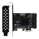 thumbnail image 1 of Ccdes Adaptador PCI-E a SATA, PCIE a 6 Puertos SATA3.0 Disco Duro Tarjeta de expansión 6G ASM1166 Master PCI-E3.0 GEN3 Tarjeta de Interfaz 1X, 1 of 8