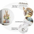thumbnail image 5 of Spring Easter Shower Curtains for Bathroom Waterproof Fabric Bath Curtains Decor Bath Tub Curtain Cartoon Egg Bunny Tulip Flower Animal Decorative Shower Curtain Sets with 12 Hooks, 72x72 Inch, 5 of 6