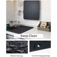 thumbnail image 2 of Tapis de séchage pour comptoir de cuisine, tapis résistant à la chaleur, gadgets de cuisine, accessoires de cuisine (30,5 x 40,6 cm, noir) JAMW Sencillez, 2 of 5