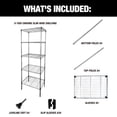 thumbnail image 3 of WorkPro 5-Tier Chrome Slim Wire Shelving, 3 of 12