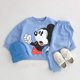 thumbnail image 1 of Tops con estampado de Mickey Mouse, pantalones sueltos para niños pequeños, sudaderas con capucha bonitas de nuevo estilo, 2 unid/set, disfraz Unisex para bebé, chándal verde, 1 of 2