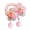 D, variant on Hair Tie Soft Organza Flower Shape Hair Rope with Plush Tassels Imitation Pearls Decor High Elastic Band Bun Holder Hair Accessories