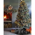 thumbnail image 3 of Gray Forest Christmas Tree Skirt 48 Inches Large Christmas Skirt Tree, Pine Trees Modern Mysterious Art Tree Skirt Christmas Decorations for Fireplace Party Holidays Indoor Outdoor, 3 of 7