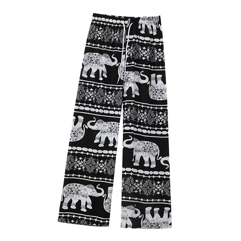 Harem Pants Women High Waist Casual Clothing Hippy elephant Boho