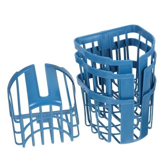 HOOWIFFY 4pcs Decorative Wall Mounted Planters Plastic Blue For Homeowners Indoor Decor