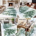 thumbnail image 5 of Forest Green Large Area Rug 8x10 FT, Non Slip Living Room Throw Carpet, Spring Summer Watercolor Pine Tree Washable Soft Indoor Outdoor Carpet Non-Shedding Rug for Bedroom Dining Room, 5 of 9