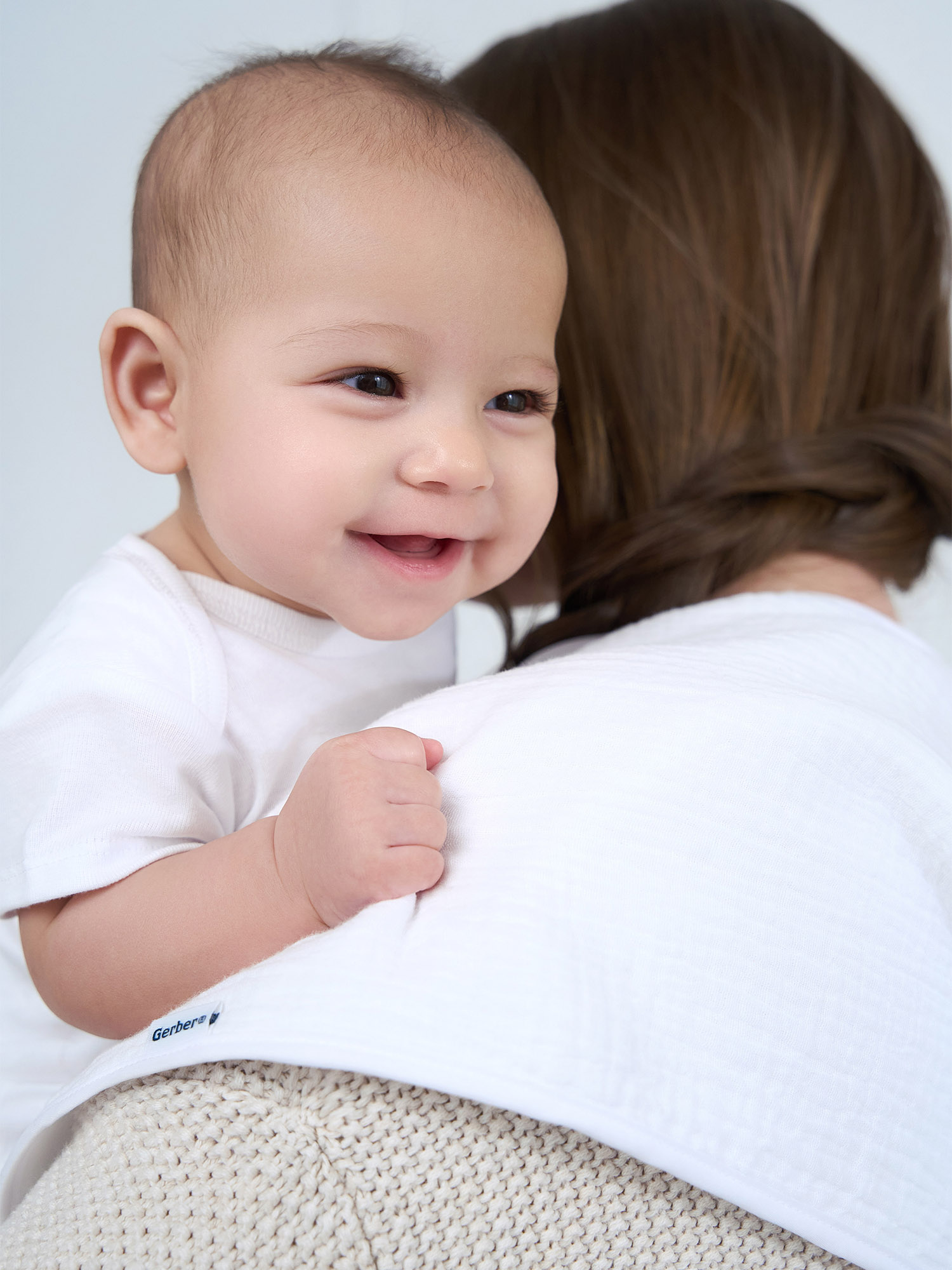 Gerber Baby Boy or Girl Unisex White Short Sleeve Cotton Bodysuit, 3-Pack, Sizes Preemie - 24 Months - image 5 of 12