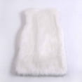 thumbnail image 4 of Rohuuque Women's Long Faux Fur Vest Mid Length Sleeveless Coat Plush Lined Winter Warmth Outerwear Casual Wear White, 4 of 5