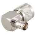 thumbnail image 5 of 2X UHF PL259 PL-259 Macho Una BNC Hembra Conector de Adaptador de RF de ángulo Recto, Plateado, 5 of 5