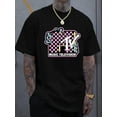 thumbnail image 2 of Men's Casual MTV Graphic Print Short Sleeve T-Shirt - 100% Polyester Lightweight 180gsm, Regular Fit Round Neck, Summer Comfort Stretch Tee for Casual Attire & Music Events - Ideal Gift for Men, 2 of 12