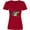 Red, variant on Inktastic Sunny Gator in Pink Sunglasses Women's V-Neck T-Shirt